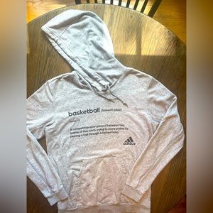 gray basketball hoodie
